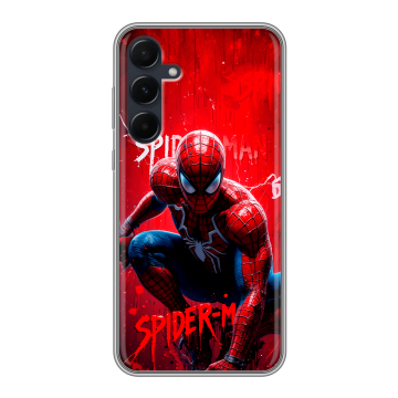 Силиконовый чехол на Samsung Galaxy A55 с принтом Spiderman Человек паук
