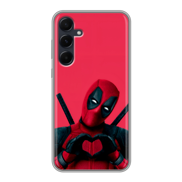 Силиконовый чехол на Samsung Galaxy A55 с принтом Дедпул Deadpool