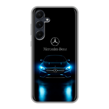 Силиконовый чехол на Samsung Galaxy A55 с принтом Mercedes Мерседес Силиконовый чехол на Samsung Galaxy A55 с принтом Mercedes Мерседес