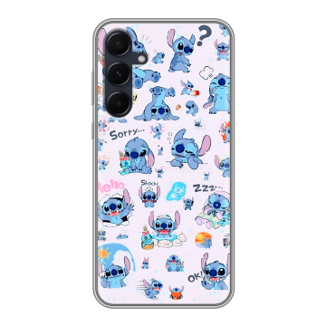 Силиконовый чехол на Samsung Galaxy A55 с принтом Лило и Стич Силиконовый чехол на Samsung Galaxy A55 с принтом Лило и Стич