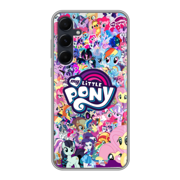 Силиконовый чехол на Samsung Galaxy A55 с принтом My little pony Дружба чудо Силиконовый чехол на Samsung Galaxy A55 с принтом My little pony Дружба чудо