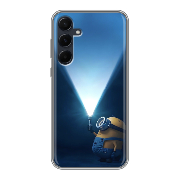 Силиконовый чехол на Samsung Galaxy A55 с принтом Миньоны Силиконовый чехол на Samsung Galaxy A55 с принтом Миньоны
