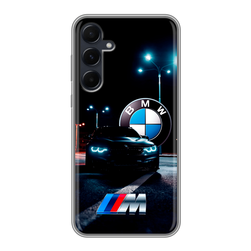 Силиконовый чехол на Samsung Galaxy A55 с принтом БМВ BMW Силиконовый чехол на Samsung Galaxy A55 с принтом БМВ BMW
