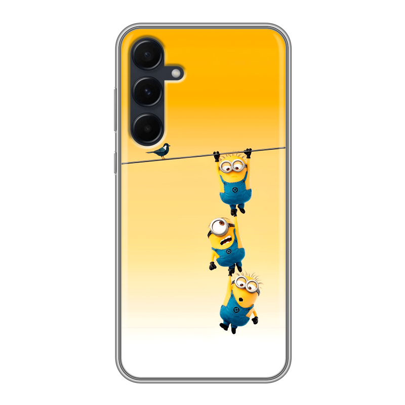 Силиконовый чехол на Samsung Galaxy A55 с принтом Миньоны Силиконовый чехол на Samsung Galaxy A55 с принтом Миньоны