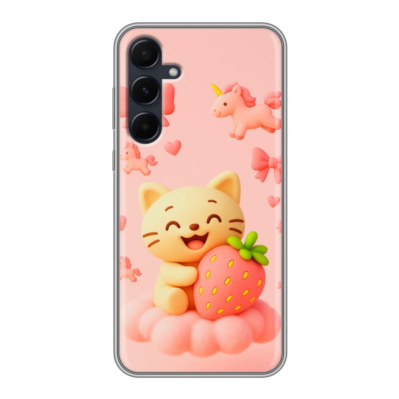 Силиконовый чехол на Samsung Galaxy A55 с принтом для девочек Силиконовый чехол на Samsung Galaxy A55 с принтом для девочек