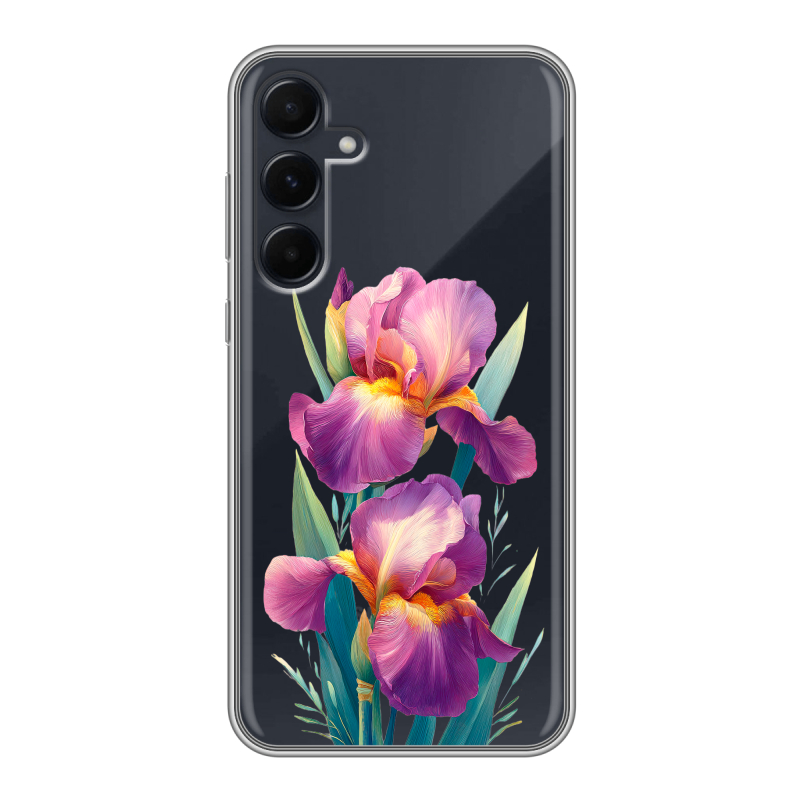 Силиконовый чехол на Samsung Galaxy A55 с принтом Цветы орхидеи Силиконовый чехол на Samsung Galaxy A55 с принтом Цветы орхидеи