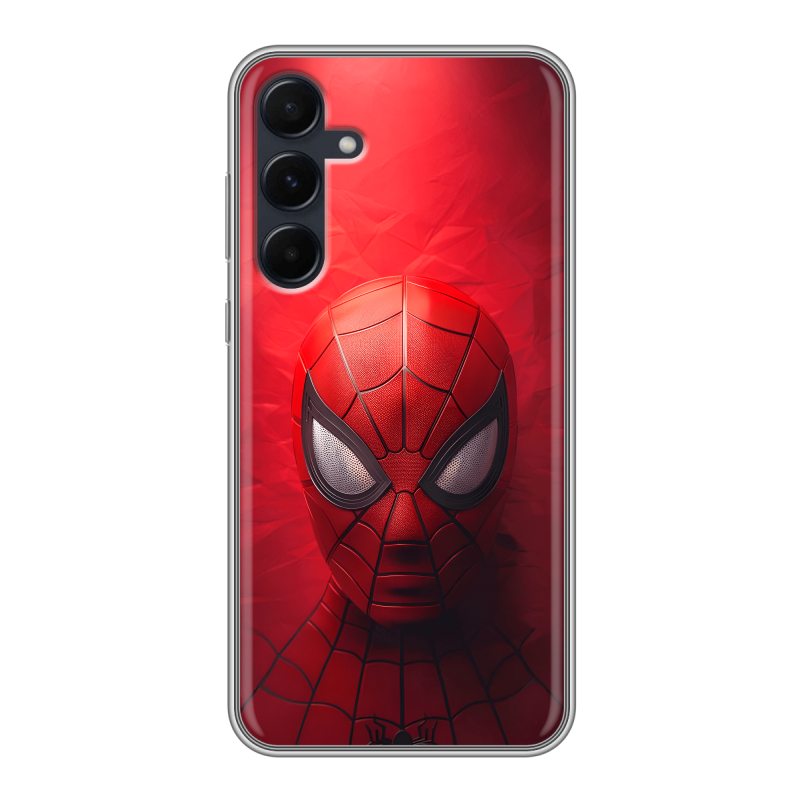 Силиконовый чехол на Samsung Galaxy A55 с принтом Spiderman Человек паук Силиконовый чехол на Samsung Galaxy A55 с принтом Spiderman Человек паук