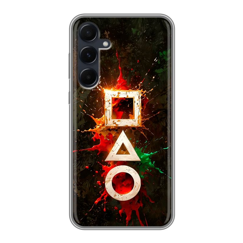 Силиконовый чехол на Samsung Galaxy A55 с принтом Squid Game Игра кальмара Силиконовый чехол на Samsung Galaxy A55 с принтом Squid Game Игра кальмара