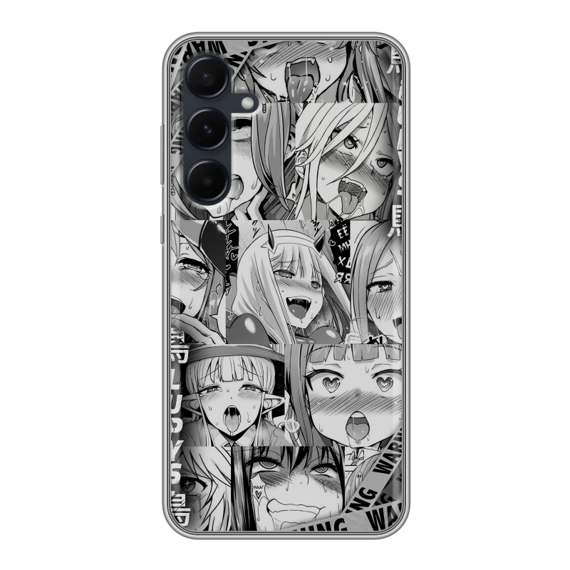Силиконовый чехол на Samsung Galaxy A55 с принтом Ahegao Ахегао Аниме Силиконовый чехол на Samsung Galaxy A55 с принтом Ahegao Ахегао Аниме