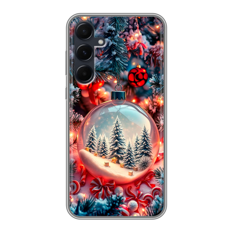 Силиконовый чехол на Samsung Galaxy A55 с принтом Новый год Силиконовый чехол на Samsung Galaxy A55 с принтом Новый год