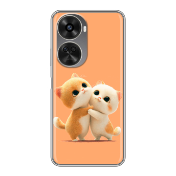 Силиконовый чехол на Huawei Nova 11 SE с принтом Милые котики Силиконовый чехол на Huawei Nova 11 SE с принтом Милые котики