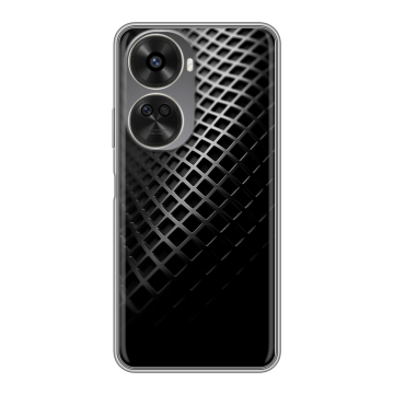Силиконовый чехол на Huawei Nova 11 SE с принтом Текстура металла