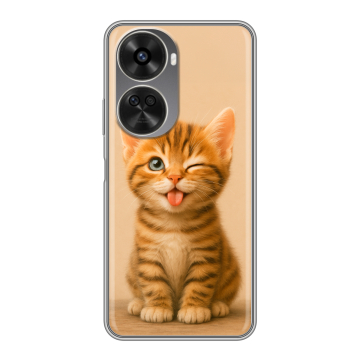 Силиконовый чехол на Huawei Nova 11 SE с принтом котенок Силиконовый чехол на Huawei Nova 11 SE с принтом котенок