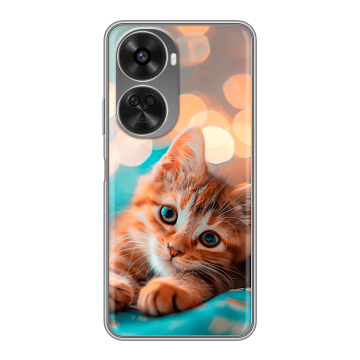 Силиконовый чехол на Huawei Nova 11 SE с принтом котик