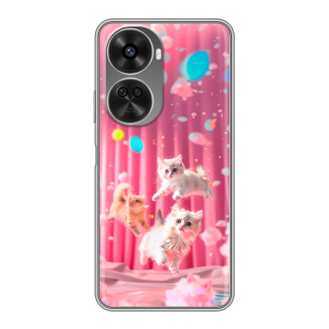 Силиконовый чехол на Huawei Nova 11 SE с принтом милые котики