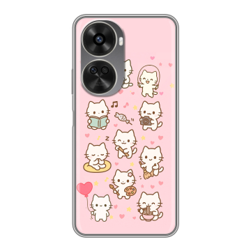Силиконовый чехол на Huawei Nova 11 SE с принтом Hello Kitty Хелоу Кити Силиконовый чехол на Huawei Nova 11 SE с принтом Hello Kitty Хелоу Кити