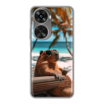 Силиконовый чехол на Huawei Nova 11 SE с принтом Капибара Силиконовый чехол на Huawei Nova 11 SE с принтом Капибара