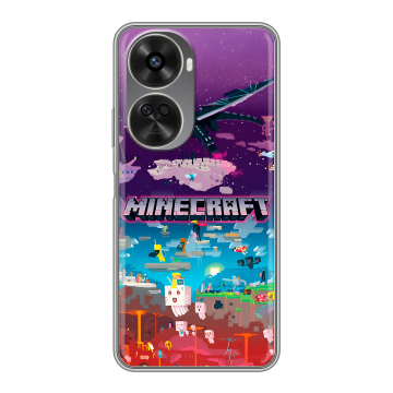 Силиконовый чехол на Huawei Nova 11 SE с принтом Майнкрафт Minecraft Силиконовый чехол на Huawei Nova 11 SE с принтом Майнкрафт Minecraft