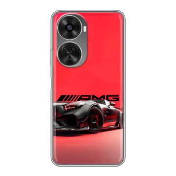 Силиконовый чехол на Huawei Nova 11 SE с принтом Мерседес Mercedes AMG