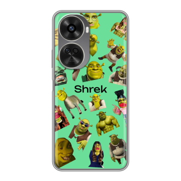 Силиконовый чехол на Huawei Nova 11 SE с принтом Шрек Shrek