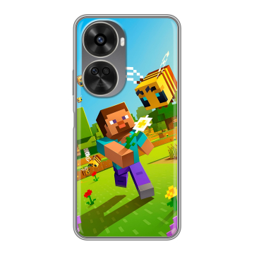 Силиконовый чехол на Huawei Nova 11 SE с принтом Майнкрафт Minecraft