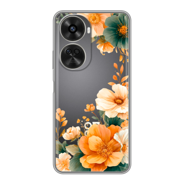 Силиконовый чехол на Huawei Nova 11 SE с принтом Цветы принт