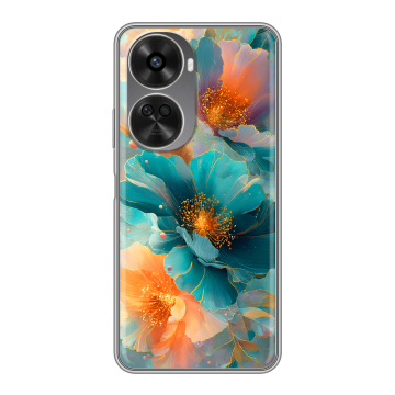 Силиконовый чехол на Huawei Nova 11 SE с принтом Цветы