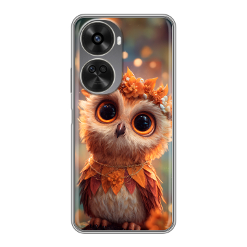 Силиконовый чехол на Huawei Nova 11 SE с принтом Милая сова