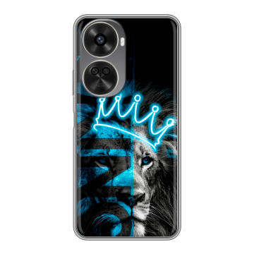 Силиконовый чехол на Huawei Nova 11 SE с принтом Король лев