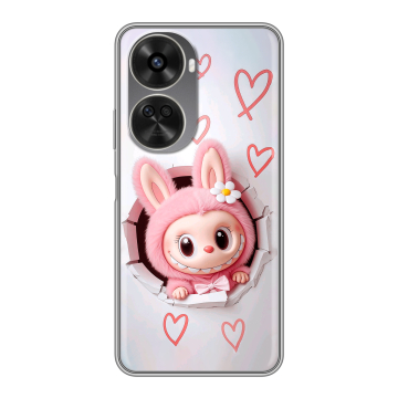 Силиконовый чехол на Huawei Nova 11 SE с принтом Labubu Лабубу