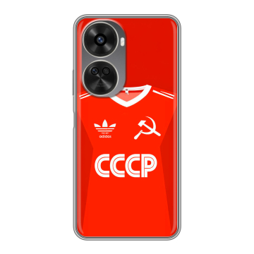 Силиконовый чехол на Huawei Nova 11 SE с принтом Флаг Герб СССР