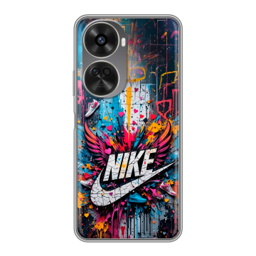 Силиконовый чехол на Huawei Nova 11 SE с принтом Nike Найк