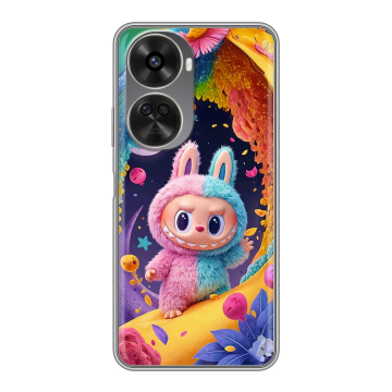 Силиконовый чехол на Huawei Nova 11 SE с принтом Labubu Лабубу