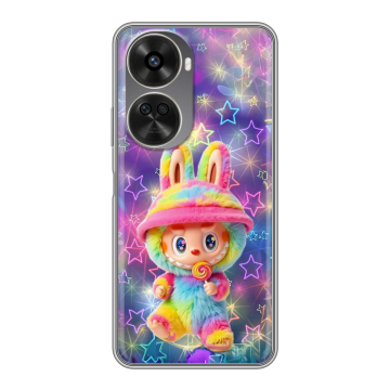 Силиконовый чехол на Huawei Nova 11 SE с принтом Labubu Лабубу