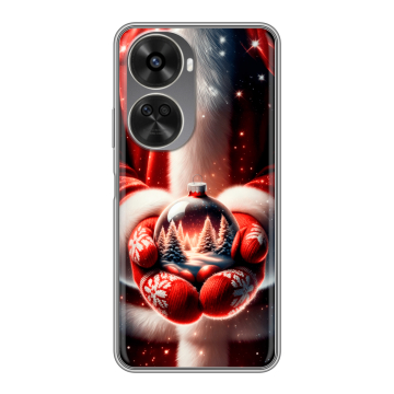Силиконовый чехол на Huawei Nova 11 SE с принтом Новый год