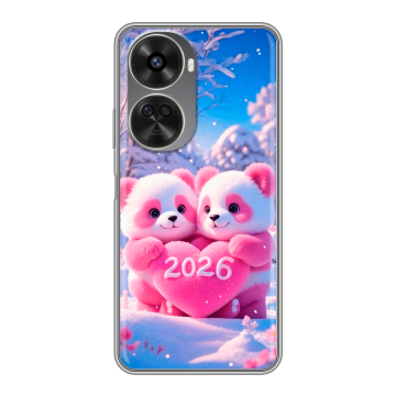 Силиконовый чехол на Huawei Nova 11 SE с принтом Новый год