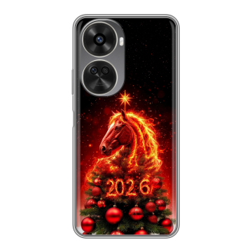 Силиконовый чехол на Huawei Nova 11 SE с принтом Новый год