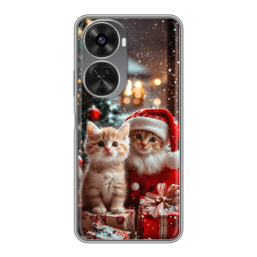 Силиконовый чехол на Huawei Nova 11 SE с принтом Новый год