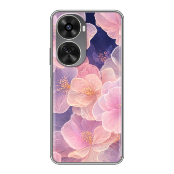 Силиконовый чехол на Huawei Nova 11 SE с принтом женский
