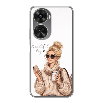 Силиконовый чехол на Huawei Nova 11 SE с принтом женский Силиконовый чехол на Huawei Nova 11 SE с принтом женский