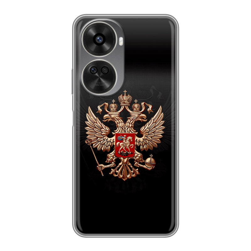 Силиконовый чехол на Huawei Nova 11 SE с принтом Герб России Силиконовый чехол на Huawei Nova 11 SE с принтом Герб России