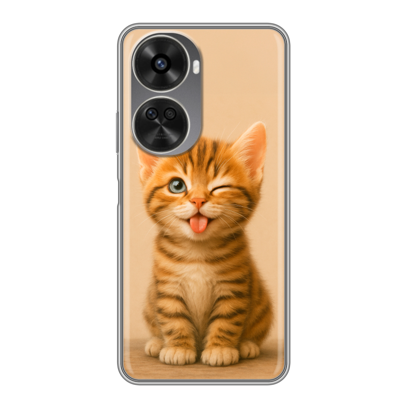 Силиконовый чехол на Huawei Nova 11 SE с принтом котенок Силиконовый чехол на Huawei Nova 11 SE с принтом котенок