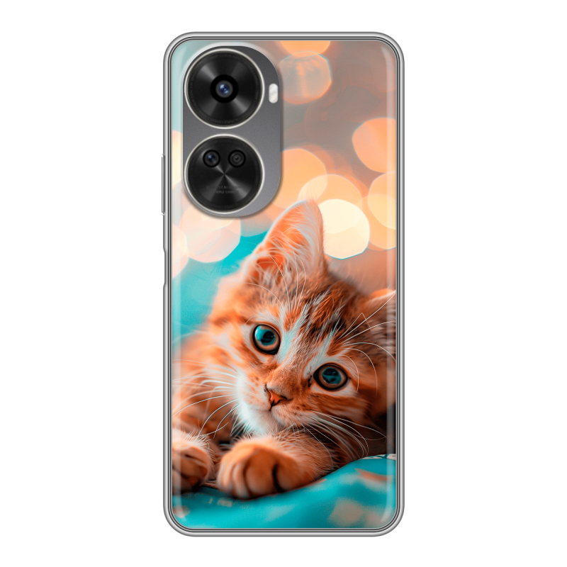 Силиконовый чехол на Huawei Nova 11 SE с принтом котик Силиконовый чехол на Huawei Nova 11 SE с принтом котик
