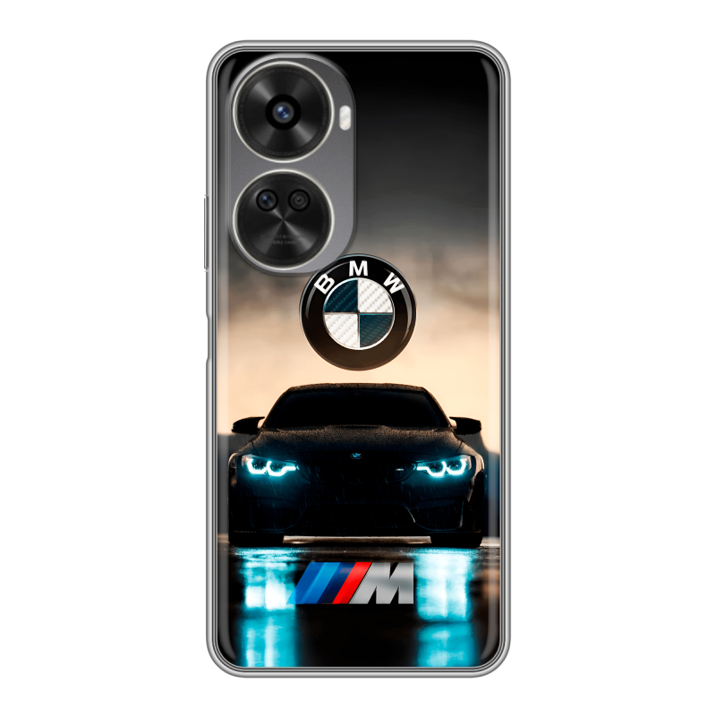 Силиконовый чехол на Huawei Nova 11 SE с принтом БМВ BMW Силиконовый чехол на Huawei Nova 11 SE с принтом БМВ BMW