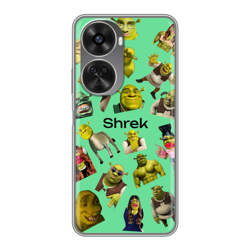 Силиконовый чехол на Huawei Nova 11 SE с принтом Шрек Shrek Силиконовый чехол на Huawei Nova 11 SE с принтом Шрек Shrek