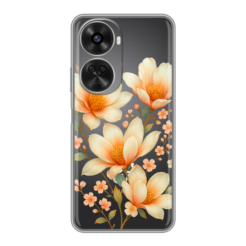 Силиконовый чехол на Huawei Nova 11 SE с принтом Цветы Силиконовый чехол на Huawei Nova 11 SE с принтом Цветы