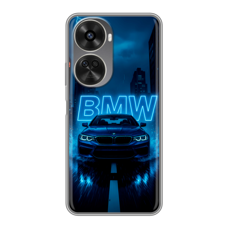 Силиконовый чехол на Huawei Nova 11 SE с принтом BMW БМВ Силиконовый чехол на Huawei Nova 11 SE с принтом BMW БМВ