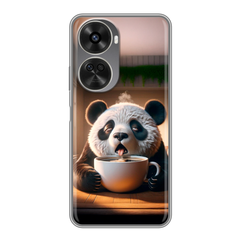 Силиконовый чехол на Huawei Nova 11 SE с принтом смешная панда Силиконовый чехол на Huawei Nova 11 SE с принтом смешная панда