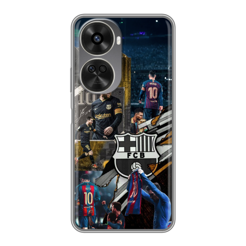 Силиконовый чехол на Huawei Nova 11 SE с принтом Messi Barcelona Силиконовый чехол на Huawei Nova 11 SE с принтом Messi Barcelona
