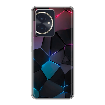 Силиконовый чехол на Honor 100 с принтом Геометрия неона Силиконовый чехол на Honor 100 с принтом Геометрия неона